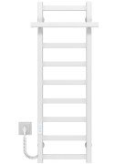 Электрический полотенцесушитель Deffi Nicolе П9 300х1000 правое подключение WD04 белый A.NI.100.30.9.E.W.L.4