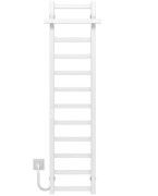 Електрична сушарка для рушників Deffi Nicole П12 400х1400 ліве підключення WD04 білий A.NI.140.40.12.E.W.L.4