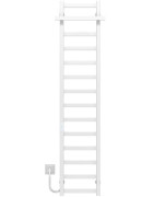 Електрична сушарка для рушників Deffi Nicolе П14 400х1600 ліве підключення WD04 білий A.NI.160.40.14.E.W.L.4