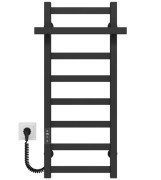 Электрический полотенцесушитель Deffi Nicolе П8 400х800 левое подключение JD04 черный A.NI.80.40.8.E.B.L.2