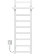 Электрический полотенцесушитель Deffi Nicolе П9 400х1000 левое подключение WD04 белый A.NI.100.40.9.E.W.L.4