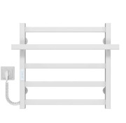 Электрический полотенцесушитель Deffi Nicolе П5 500х500 левое подключение WD04 белый A.NI.50.50.5.E.W.L.4