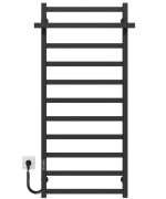 Електрична сушарка для рушників Deffi Nicolе П11 500х1200 ліве підключення JD04 чорний A.NI.120.50.11.E.B.L.2