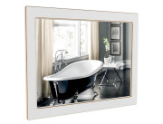 Дзеркало для ванної кімнати Аквародос Беатріче 100х80 см білий патина золото АР000000908