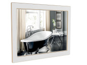 Дзеркало для ванної кімнати Аквародос Беатріче 80х80 см білий патина золото АР000000910