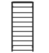 Полотенцесушитель водяной Deffi Lux Hotel П11 600х1200 боковое левое подключение черный A.LH.120.60.11.B.B