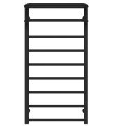 Полотенцесушитель водяной Deffi Lux Hotel П9 600х1000 нижнее подключение черный A.LH.100.60.9.B.A