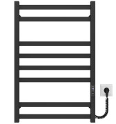 Електрична сушарка для рушників Deffi Avast П8 500х800 праве підключення JD04 чорний B.AV.80.50.8.E.B.R.2