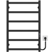 Електрична сушарка для рушників Deffi Avast П6 500х800 праве підключення JD04 чорний B.AV.80.50.6.E.B.R.2