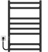 Електрична сушарка для рушників Deffi Avast П8 500х800 ліве підключення JD04 чорний B.AV.80.50.8.E.B.L.2