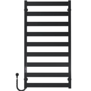 Електрична сушарка для рушників Deffi Harmony П9 500х1000 ліве підключення JD04 чорний B.HR.100.50.9.E.B.L.2