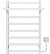 Электрический полотенцесушитель Deffi Nicolе П8 500х800 правое подключение WD04 белый B.NI.80.50.8.E.W.R.4