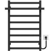 Электрический полотенцесушитель Deffi Nicolе П8 500х800 правое подключение JD04 черный B.NI.80.50.8.E.B.R.2