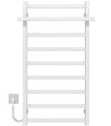 Электрический полотенцесушитель Deffi Nicolе П9 500х1000 левое подключение WD04 белый B.NI.100.50.9.E.W.L.4