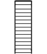 Сушка для рушників водяна Deffi Lux Hotel П15 600х1600 нижнє підключення чорний A.LH.160.60.15.B.A