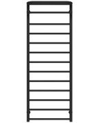 Полотенцесушитель водяной Deffi Lux Hotel П13 600х1400 боковое правое подключение черный A.LH.140.60.13.B.C
