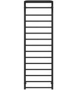 Полотенцесушитель водяной Deffi Lux Hotel П15 600х1600 нижнее подключение черный A.LH.160.60.15.B.A