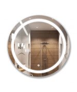 Дзеркало у ванній кімнаті Мойдодир Sunny Ø80 см S з LED підсвічуванням із сенсором 00-0006244