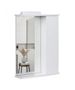 Дзеркальна шафка Мийдодир СТ-50 53х76 см ДСП білий мат 00-00004088