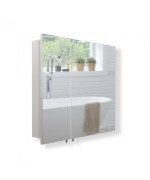 Дзеркальна шафка Мийдодир Руна 80х72 см ДСП білий мат 00-0006716