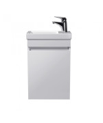 Тумба підвісна Мийдодір City White 40-А з раковиною Como ДСП білий глянець 00-0008071