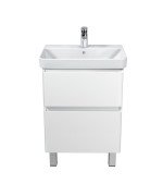 Тумба підлогова Мийдодир Палермо 50-U з раковиною Vivace ДСП/МДФ білий глянець 00-0009154