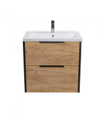 Тумба підлогова Мийдодір Line Craft 60 з раковиною Cosmo ДСП дуб крафт 00-0008539