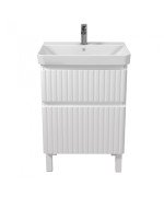 Тумба Мийдодир Fluffy 60-U з раковиною Vivace ДСП/МДФ білий мат 00-0008608