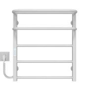 Электрический полотенцесушитель Deffi Lux Hotel П5 400х600 левое подключение WD04 белый A.LH.60.40.5.E.W.L.4