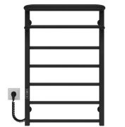 Сушарка для рушників електрична Deffi Lux Hotel П7 400х800 ліве підключення JD04 чорний A.LH.80.40.7.E.B.L.2