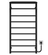 Електрична сушарка для рушників Deffi Lux Hotel П9 400х1000 праве підключення JD04 чорний A.LH.100.40.9.E.B.R.2