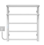 Сушарка для рушників електрична Deffi Lux Hotel П5 500х600 ліве підключення WD04 білий A.LH.60.50.5.E.W.L.4