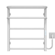 Сушарка для рушників електрична Deffi Lux Hotel П5 600х600 праве підключення WD04 білий A.LH.60.60.5.E.W.R.4