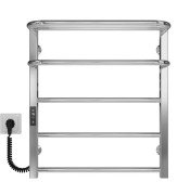 Электрический полотенцесушитель Deffi Lux Hotel П5 600х600 левое подключение JD04 хром A.LH.60.60.5.E.C.L.2