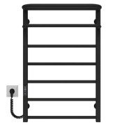 Сушарка для рушників електрична Deffi Lux Hotel П7 600х800 ліве підключення JD04 чорний A.LH.80.60.7.E.B.L.2