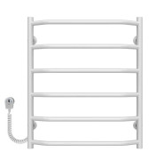 Электрический полотенцесушитель Deffi Трапеция П6 500х600 левое подключение EF16 белый D.TR.60.50.6.E.W.L.5