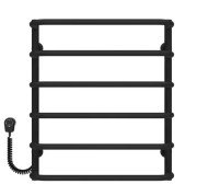 Електрична сушарка для рушників Deffi Стандарт П6 400х600 ліве підключення EF16 чорний D.SS.60.40.6.E.B.L.5