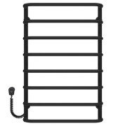 Електрична сушарка для рушників Deffi Стандарт П8 500х800 ліве підключення EF16 чорний D.SS.80.50.8.E.B.L.5