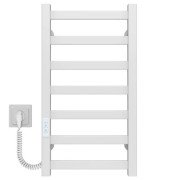 Электрический полотенцесушитель Deffi Avast П7 300х600 левое подключение WD04 белый B.AV.60.30.7.E.W.L.4