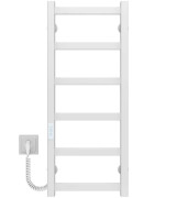 Электрический полотенцесушитель Deffi Avast П6 300х800 левое подключение WD04 белый B.AV.80.30.6.E.W.L.4