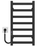 Электрический полотенцесушитель Deffi Avast П7 400х600 левое подключение JD04 черный B.AV.60.40.7.E.B.L.2