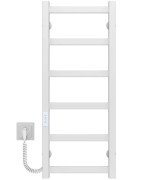 Електрична сушарка для рушників Deffi Avast П6 400х800 ліве підключення WD04 білий B.AV.80.40.6.E.W.L.4