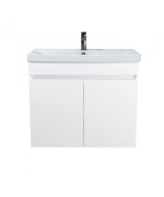 Тумба Мойдодыр Windy 80-U с раковиной Sempre ДСП белый глянец 00-0008135