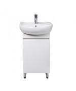 Тумба підлогова Мийдодір Temp 50 з раковиною Solo ДСП/МДФ білий глянець 00-0008563