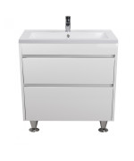 Тумба підлогова Мийдодір Prime 80 з раковиною Cosmo ДСП/МДФ білий глянець 00-0008149