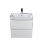 Тумба підвісна Мийдодир Unik 60-A з раковиною Vivace ДСП/МДФ білий глянець 00-0009164