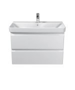 Тумба підвісна Мийдодир Unik 80-A з раковиною Vivace ДСП/МДФ білий глянець 00-0009166