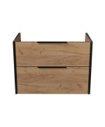 Тумба под раковину Мойдодыр Line Craft 80-А 79х44,5 см ДСП дуб крафт 00-0008017