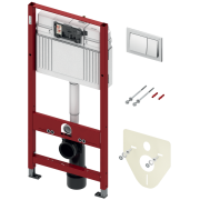 Система інсталяції для унітазу TECE Base 4 в 1 з кнопкою змиву TECEbase хром глянсовий 9400406