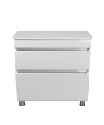 Тумба під раковину Мийдодір MoonShine 80 ST зі стільницею 78х44 см ДСП білий глянець 00-0008193